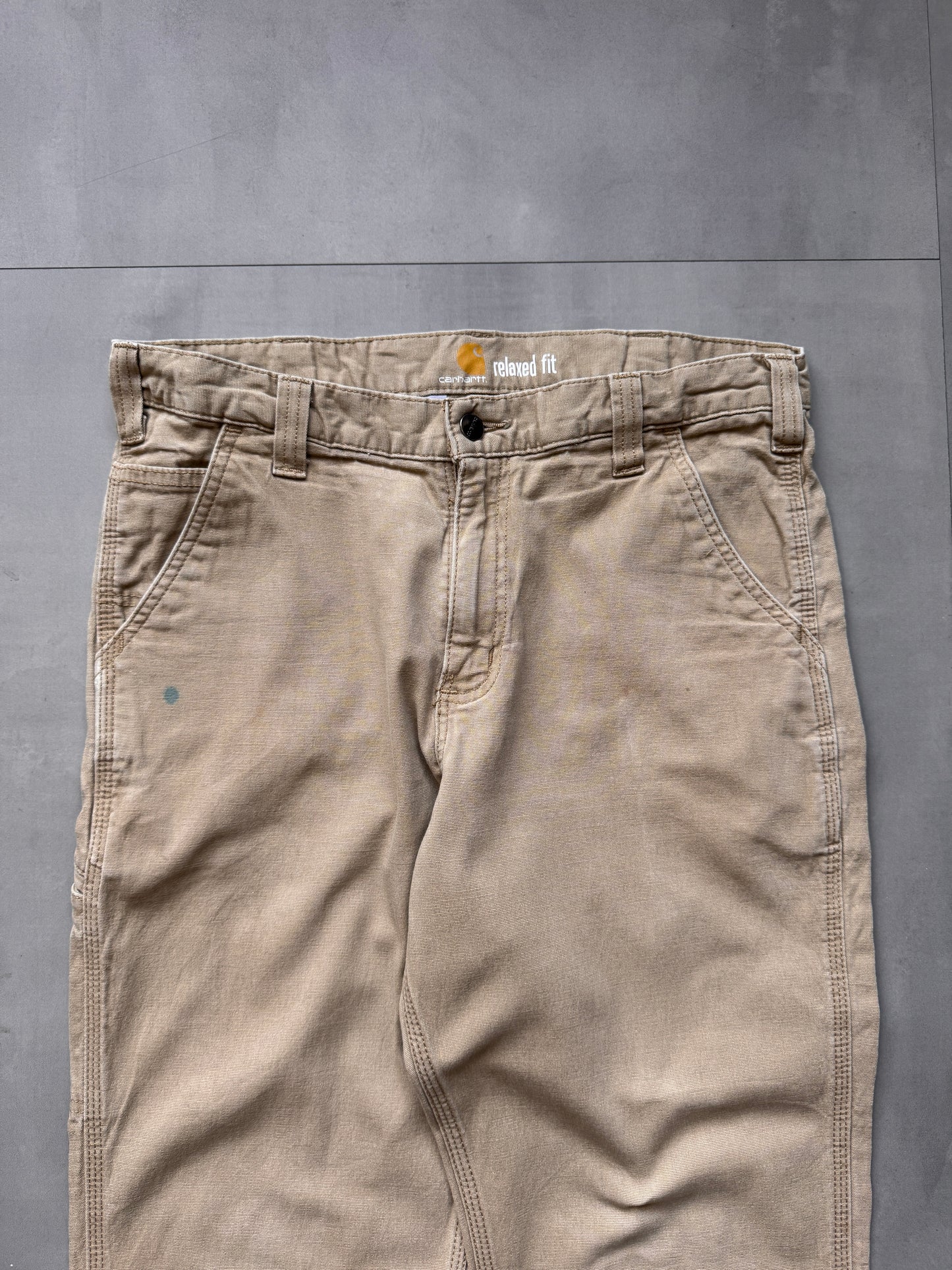 VINTAGE CARHARTT TAN PANTS - 32