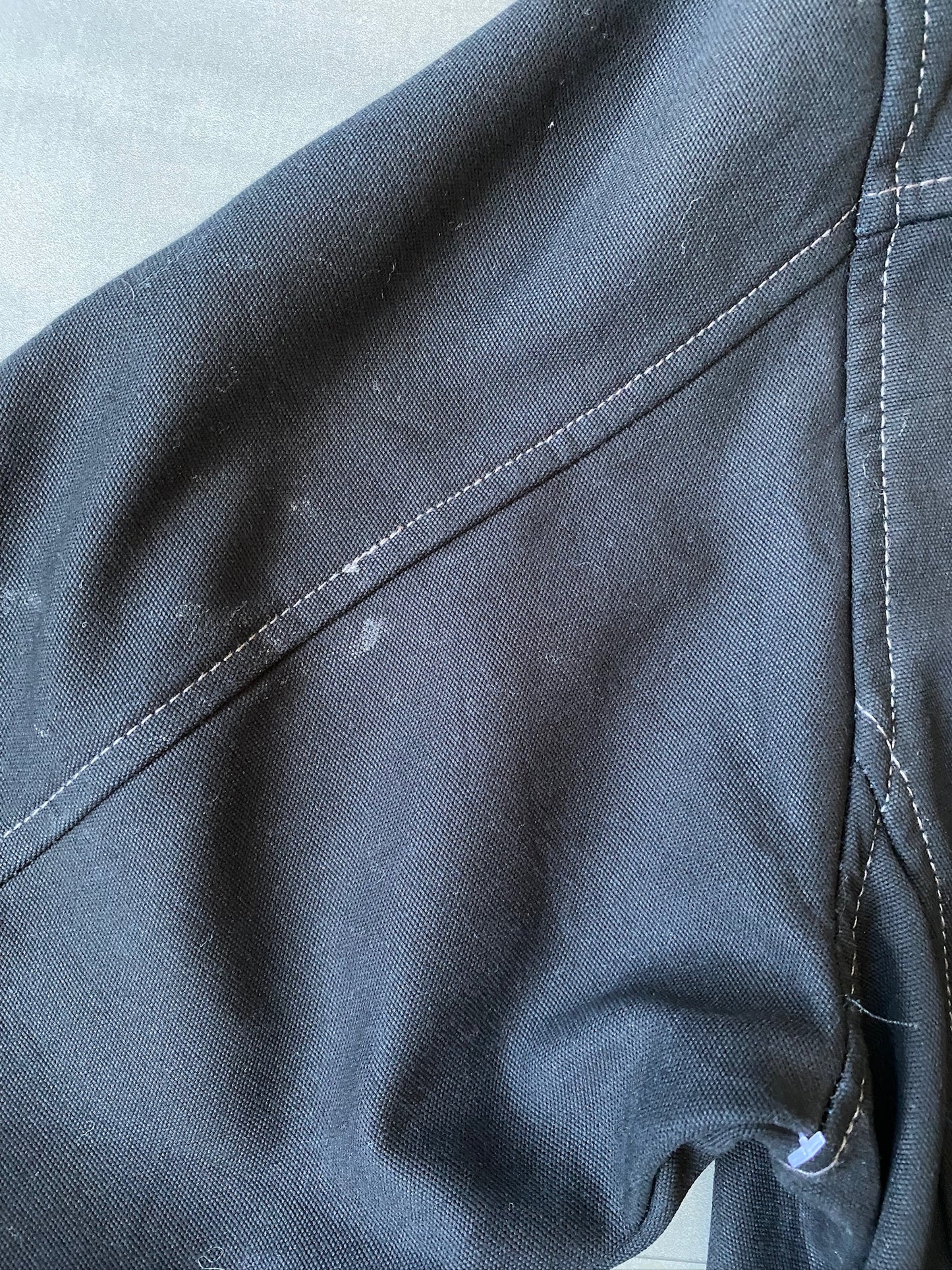 VINTAGE TOUGH DUCK FLEECE LINED WORK JACKET - L