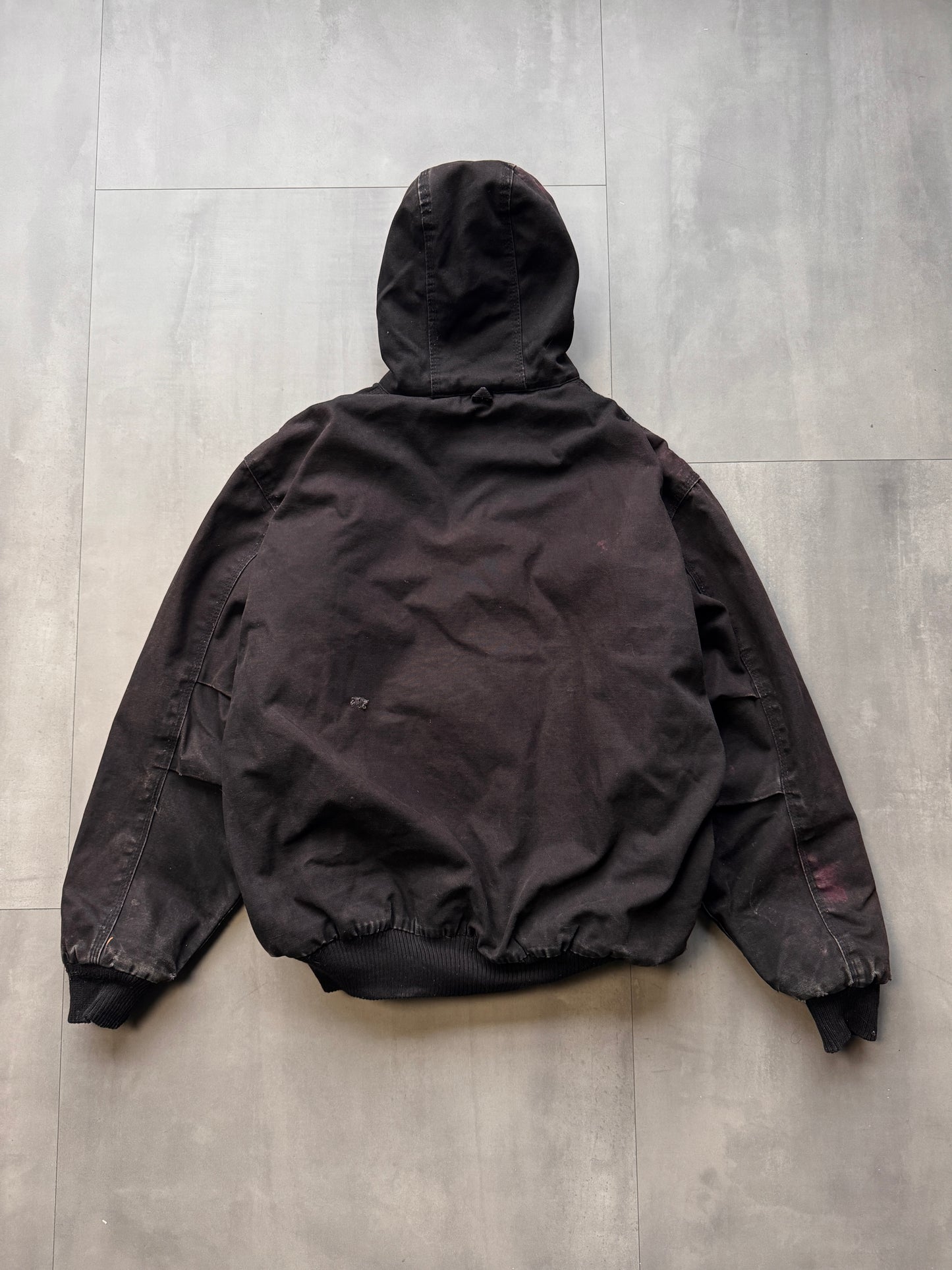 VINTAGE WALLS FADED BLACK/DARK GREY ACTIVE JACKET - LARGE