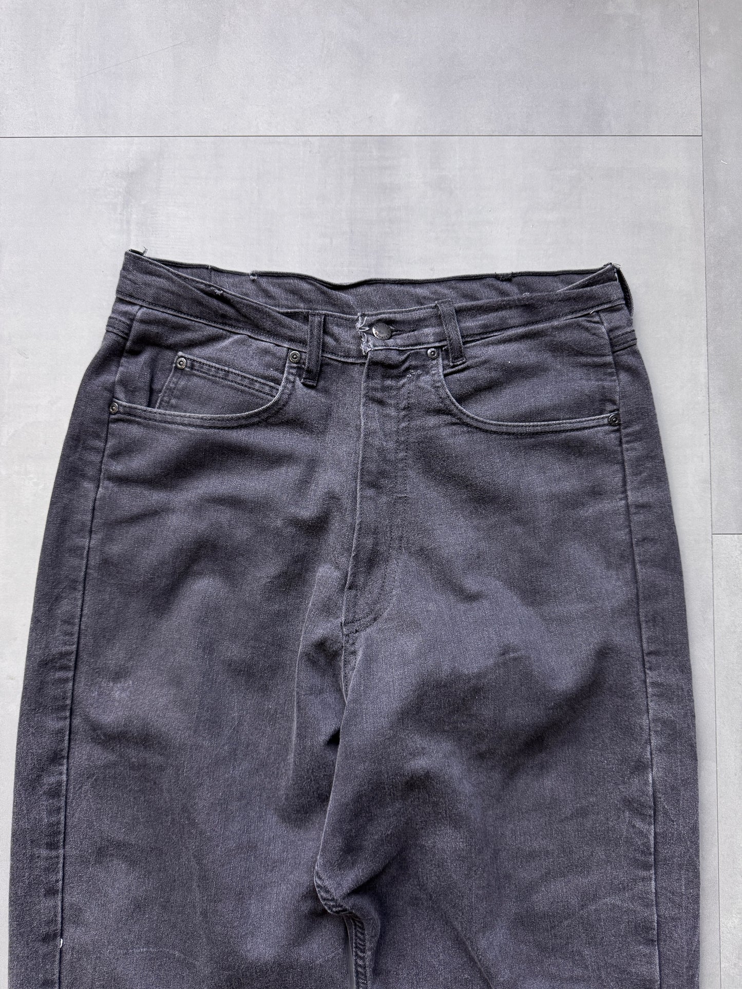 VINTAGE DICKIES DISTRESSED DARK GREY PANTS - 30