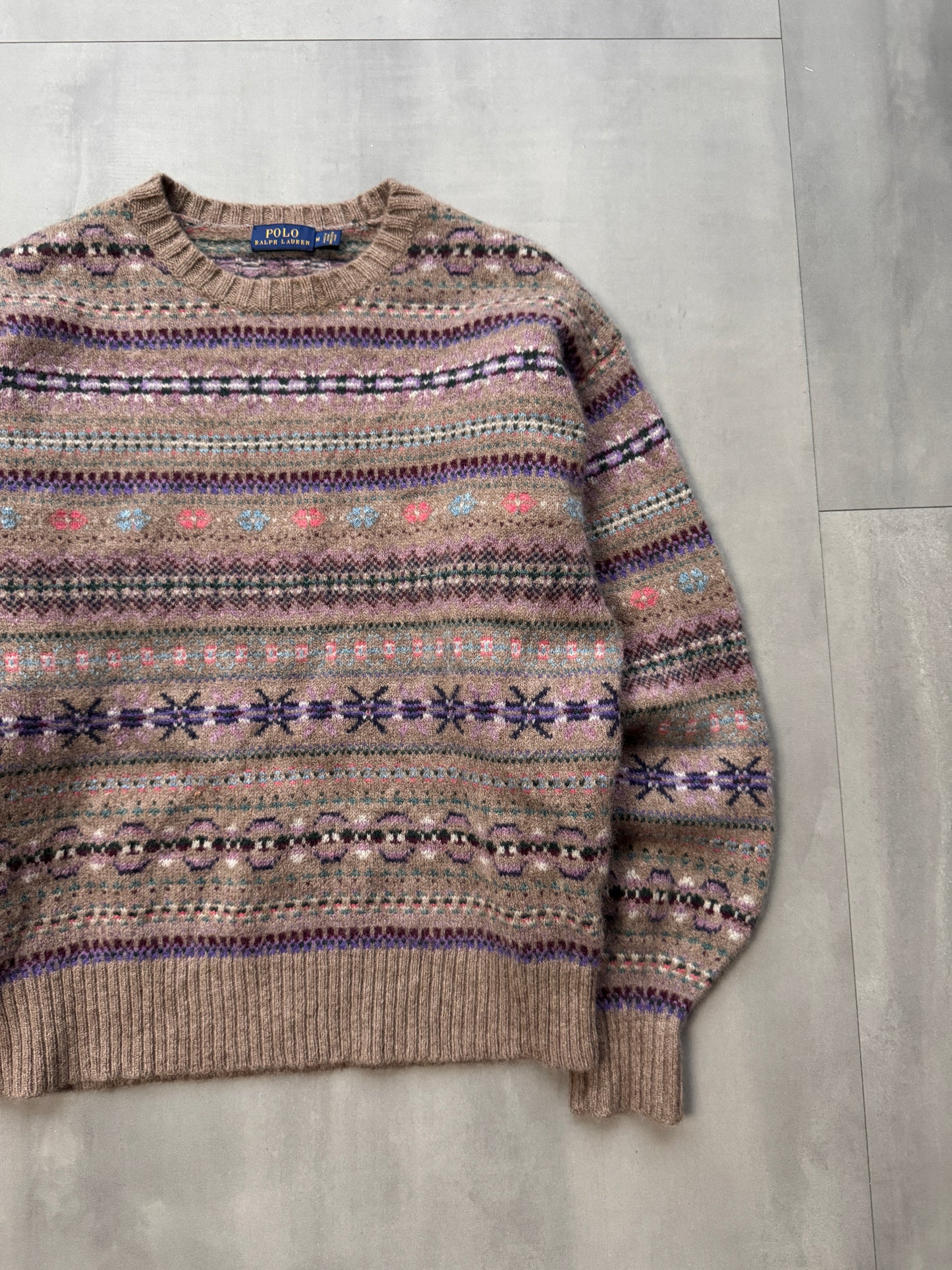 VINTAGE POLO RALPH LAUREN KNIT SWEATER - XSMALL