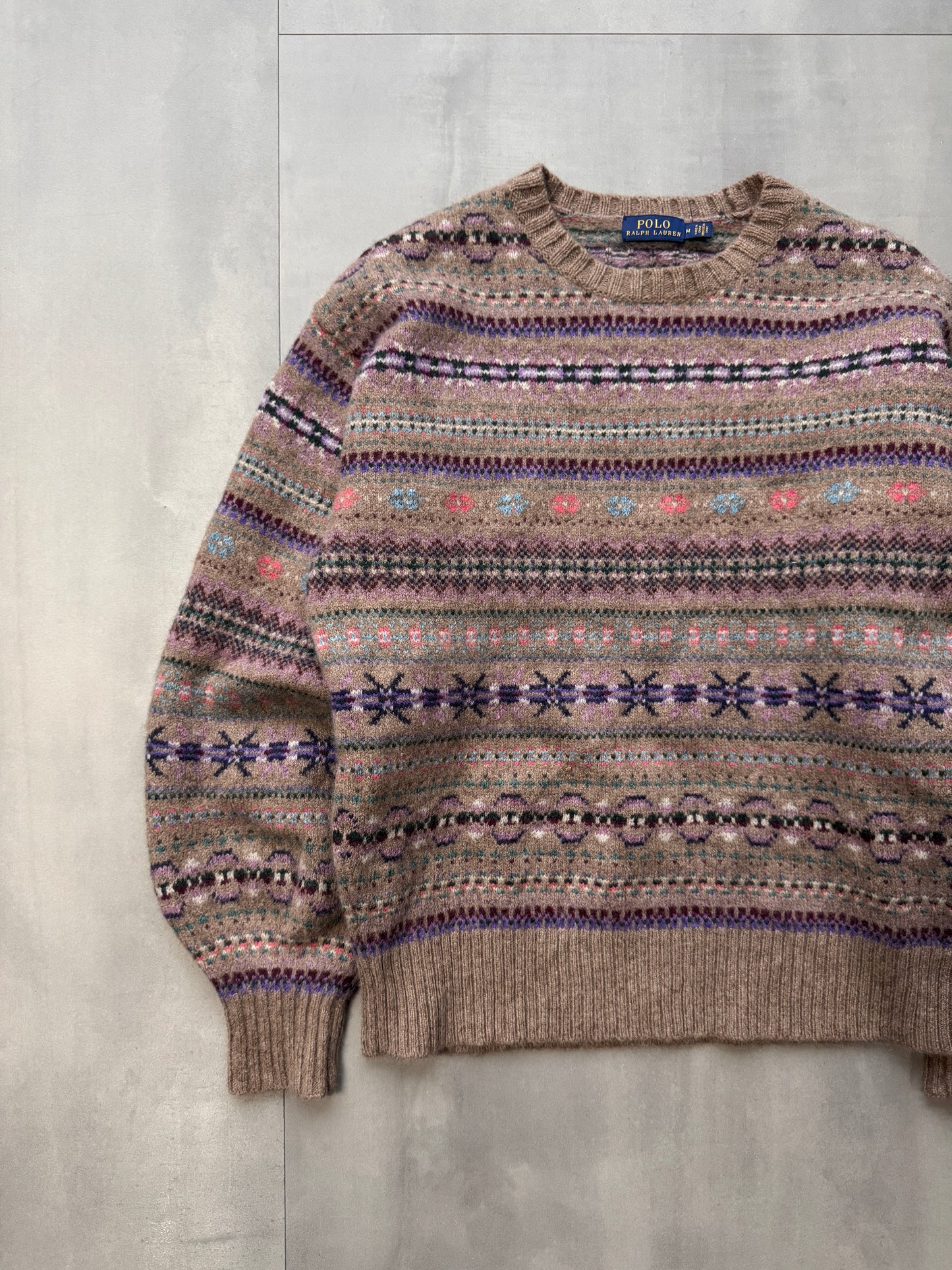 VINTAGE POLO RALPH LAUREN KNIT SWEATER - XSMALL