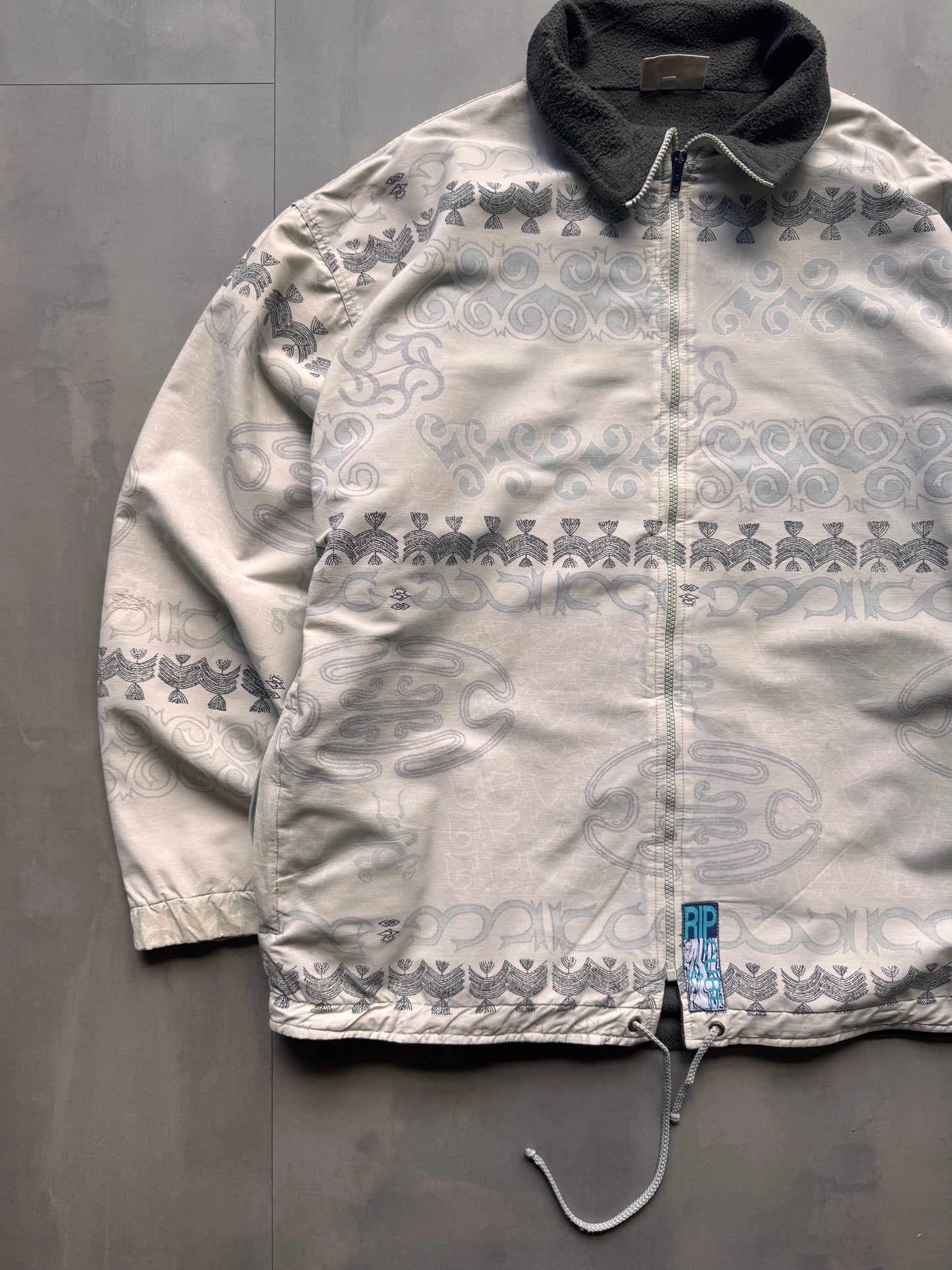VINTAGE RIPCURL WHITE JACKET - XXL