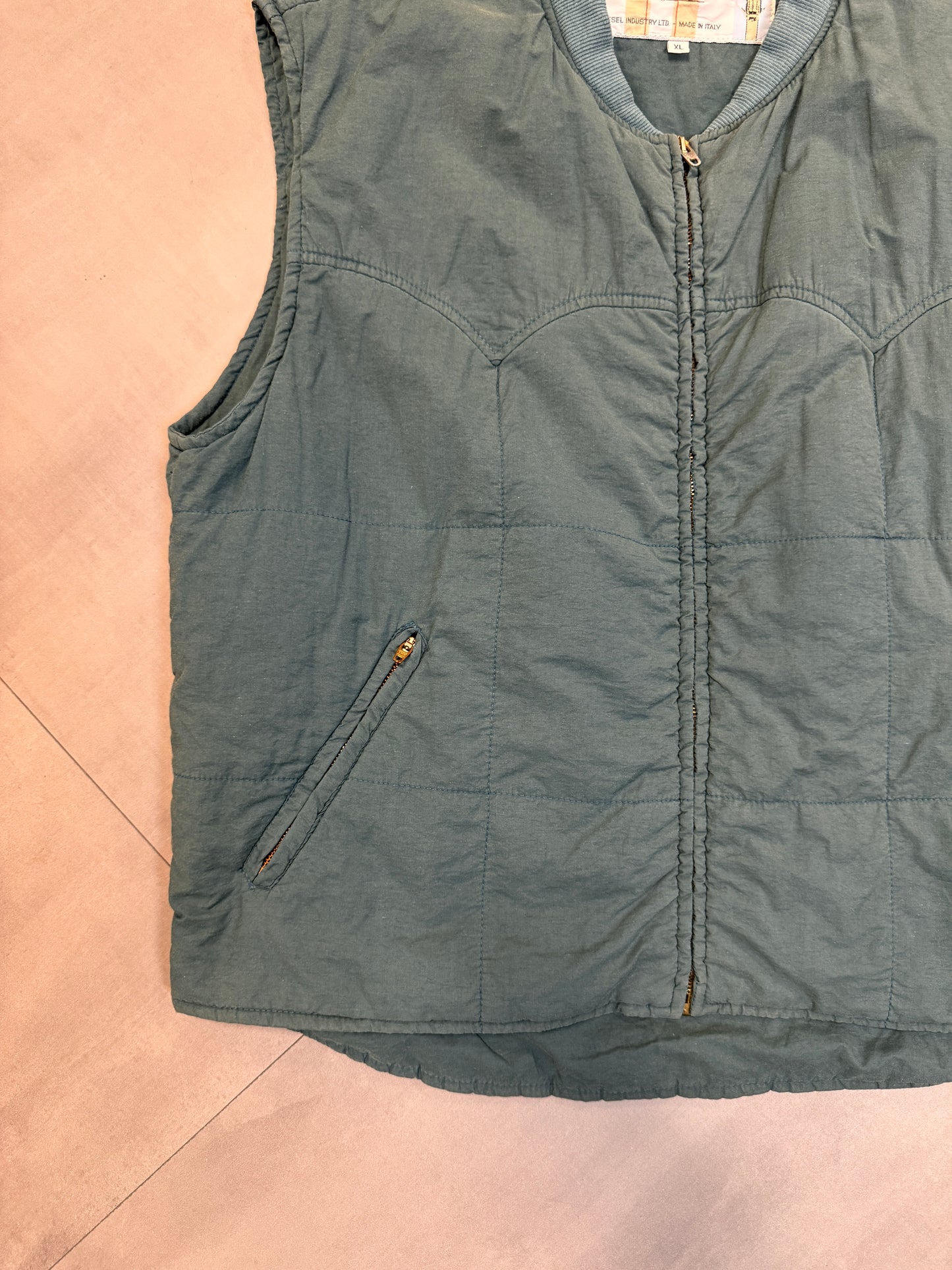 DIESEL GREEN GILET - LARGE/XLARGE