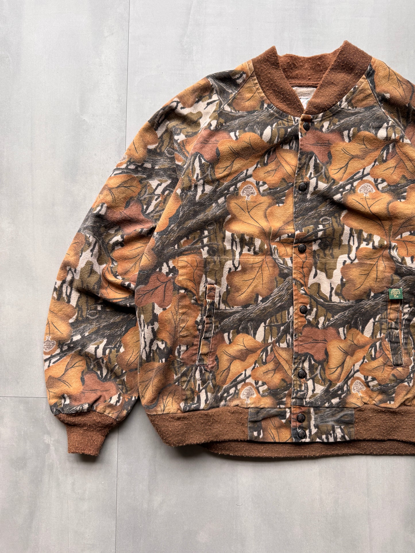 VINTAGE MOSSY OAK REALTREE BOMBER JACKET - XXLARGE