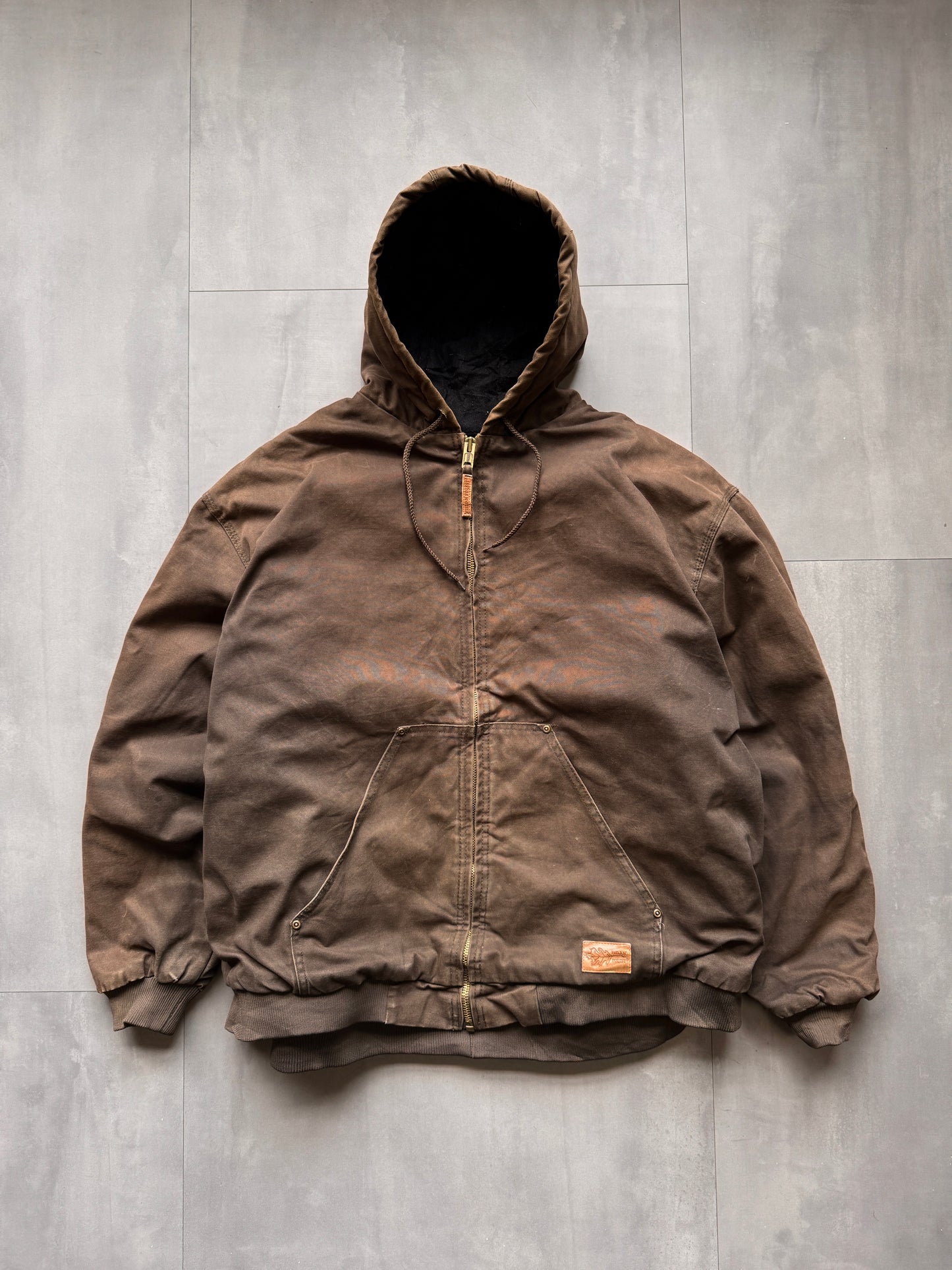 VINTAGE FIELD N' FOREST BROWN/MOSS GREEN ACTIVE JACKET - 3XLARGE