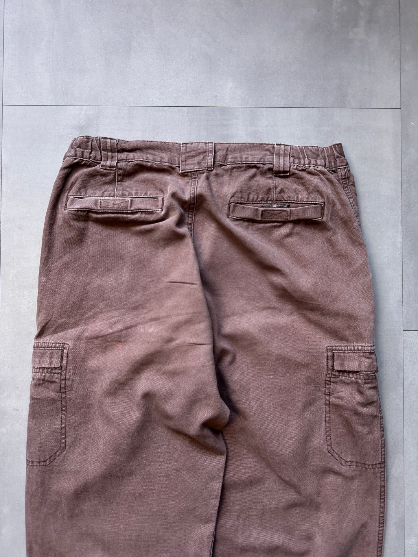 VINTAGE L.L. BEAN BROWN CARGO PANTS - 34