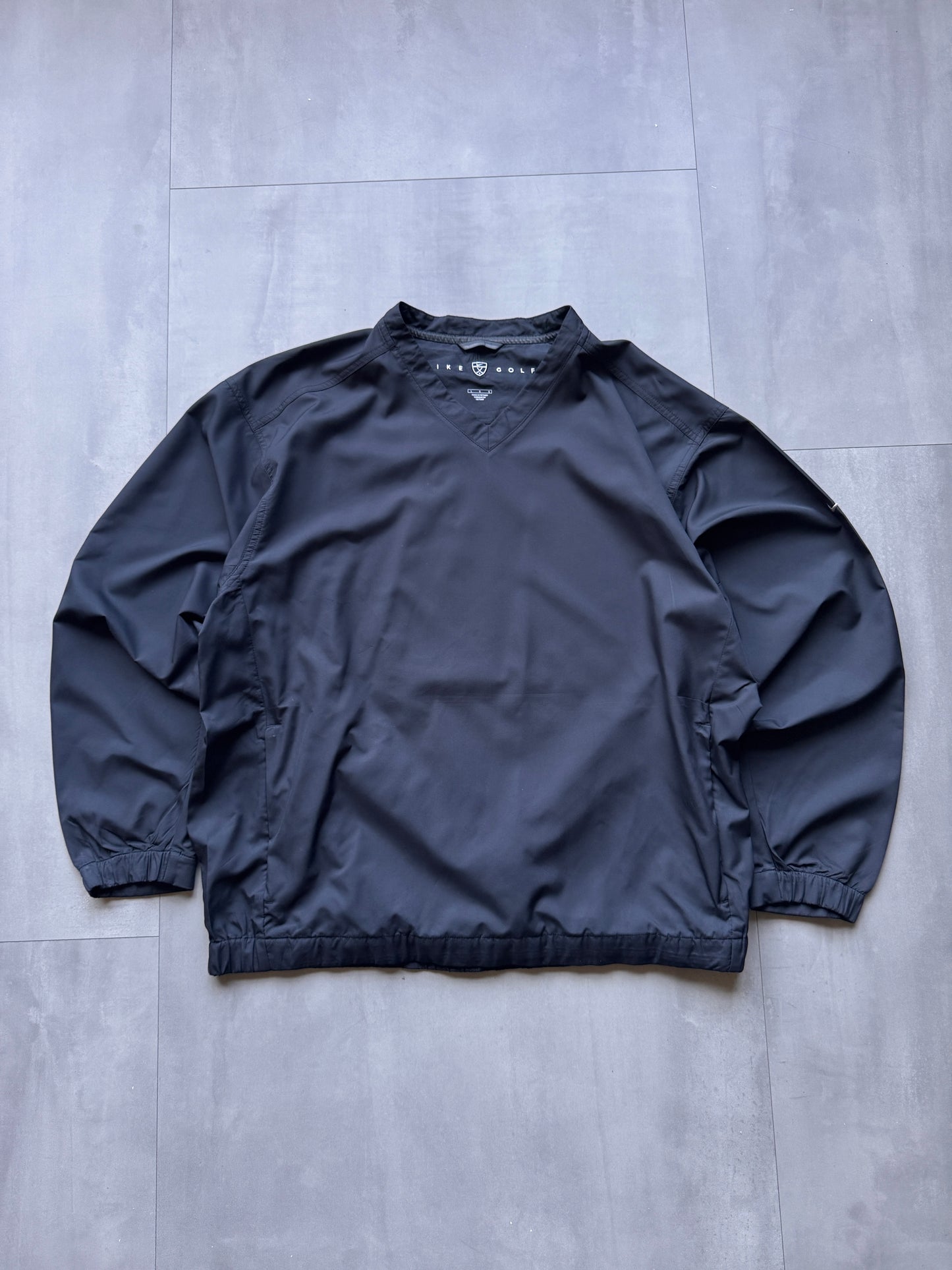 VINTAGE NIKE GOLF DARK GREY WINDBREAKER - L