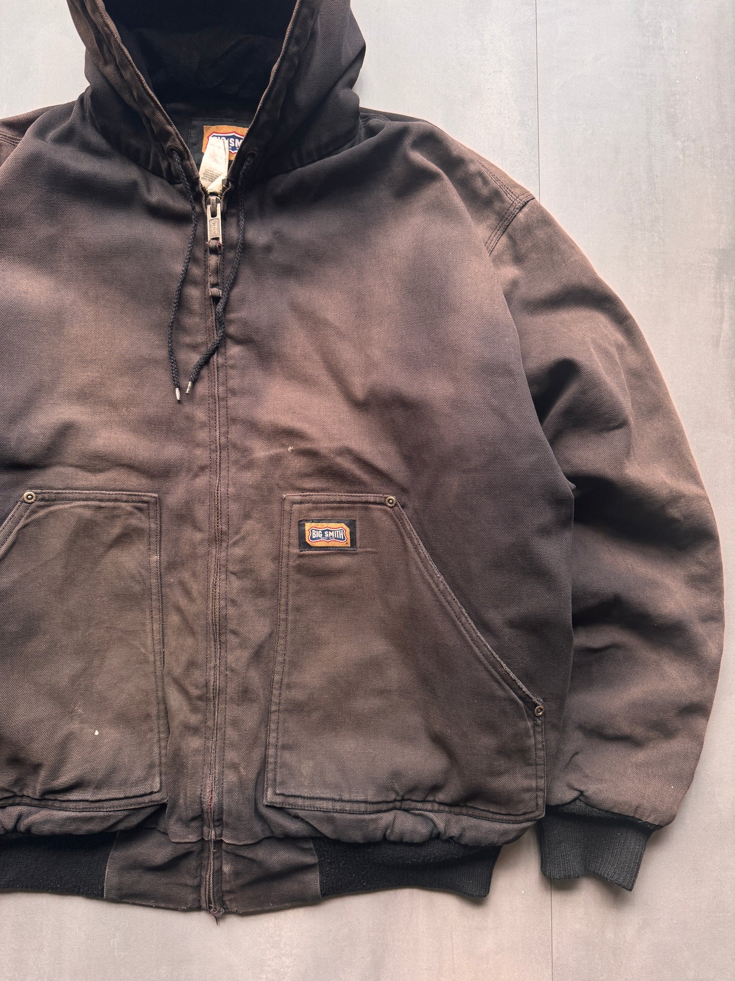 VINTAGE WALLS FADED GREY/BLACK ACTIVE JACKET - L