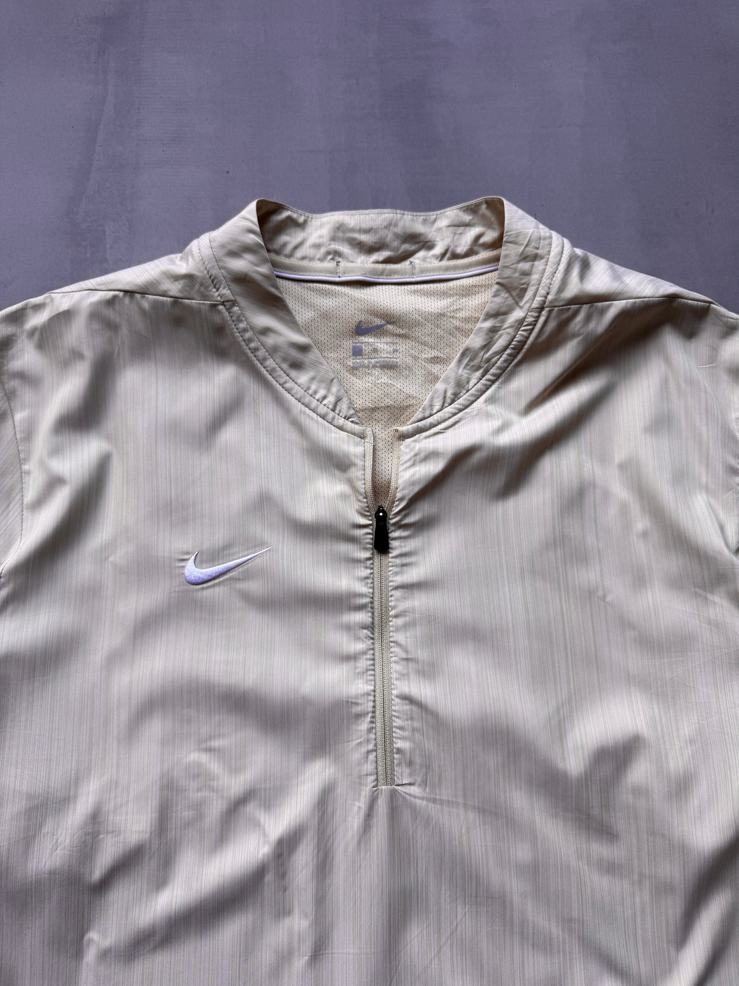 VINTAGE NIKE YELLOW WINDBREAKER SHIRT - XL