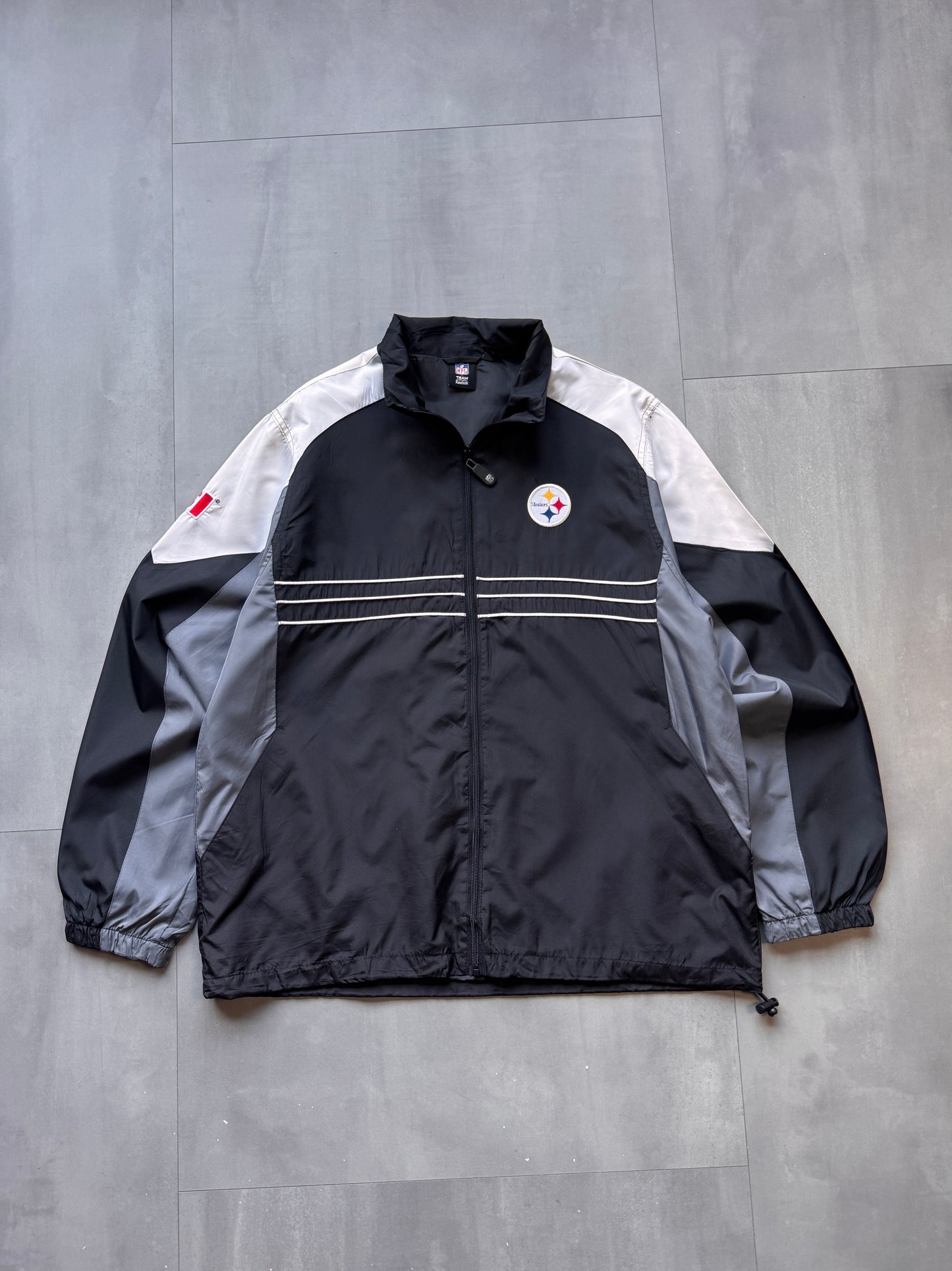 VINTAGE NFL PITTSBURGH STEELERS TRACK JACKET - L