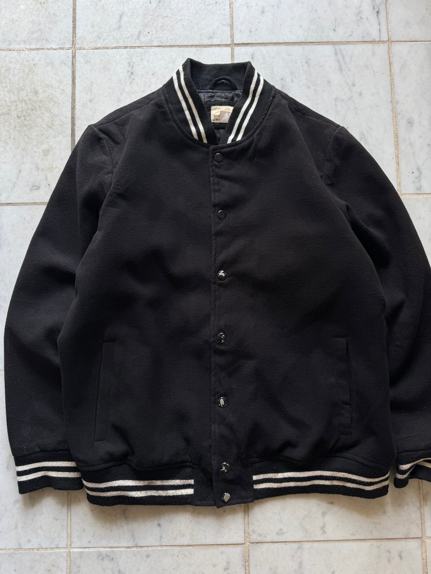 BASEBALL BLACK VARSITY JACKET - XLARGE