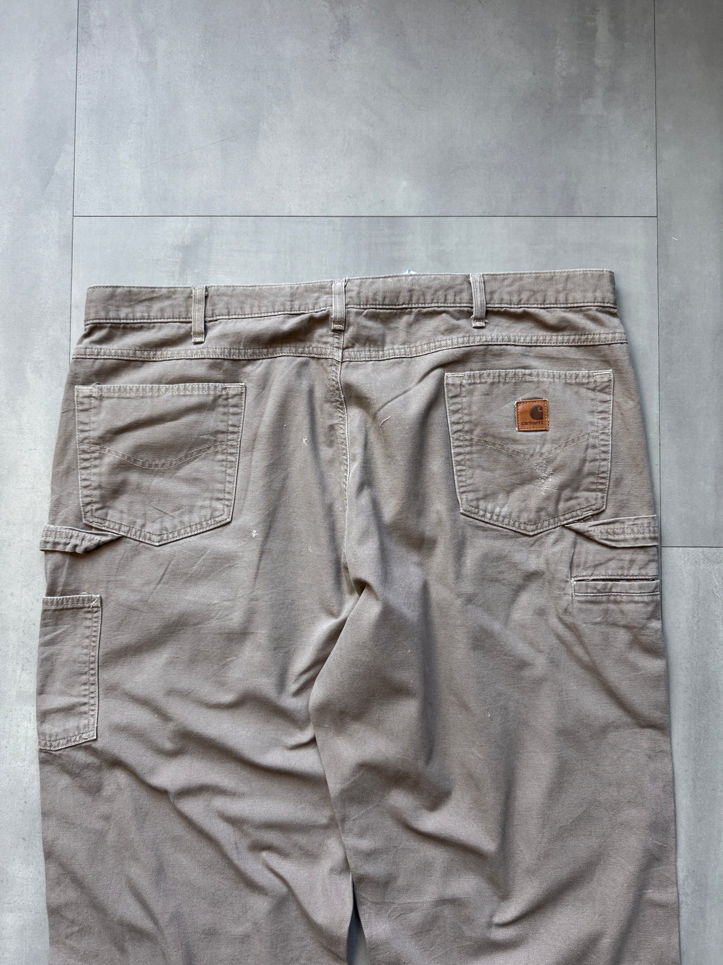 VINTAGE CARHARTT LIGHT BROWN CARPENTER PANTS - 34