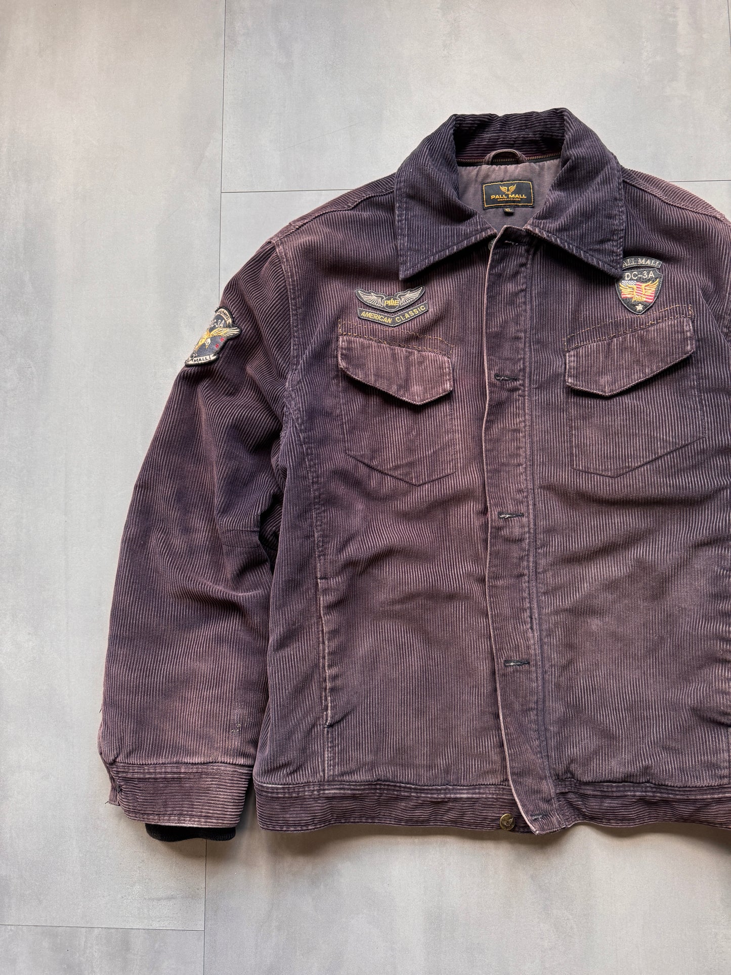 VINTAGE PALL MALL BROWN CORDUROY JACKET - XLARGE