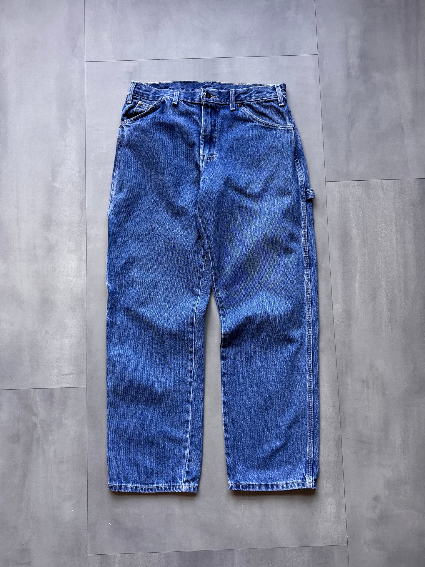 VINTAGE DICKIES LIGHT WASH DENIM CARPENTER PANTS - 30