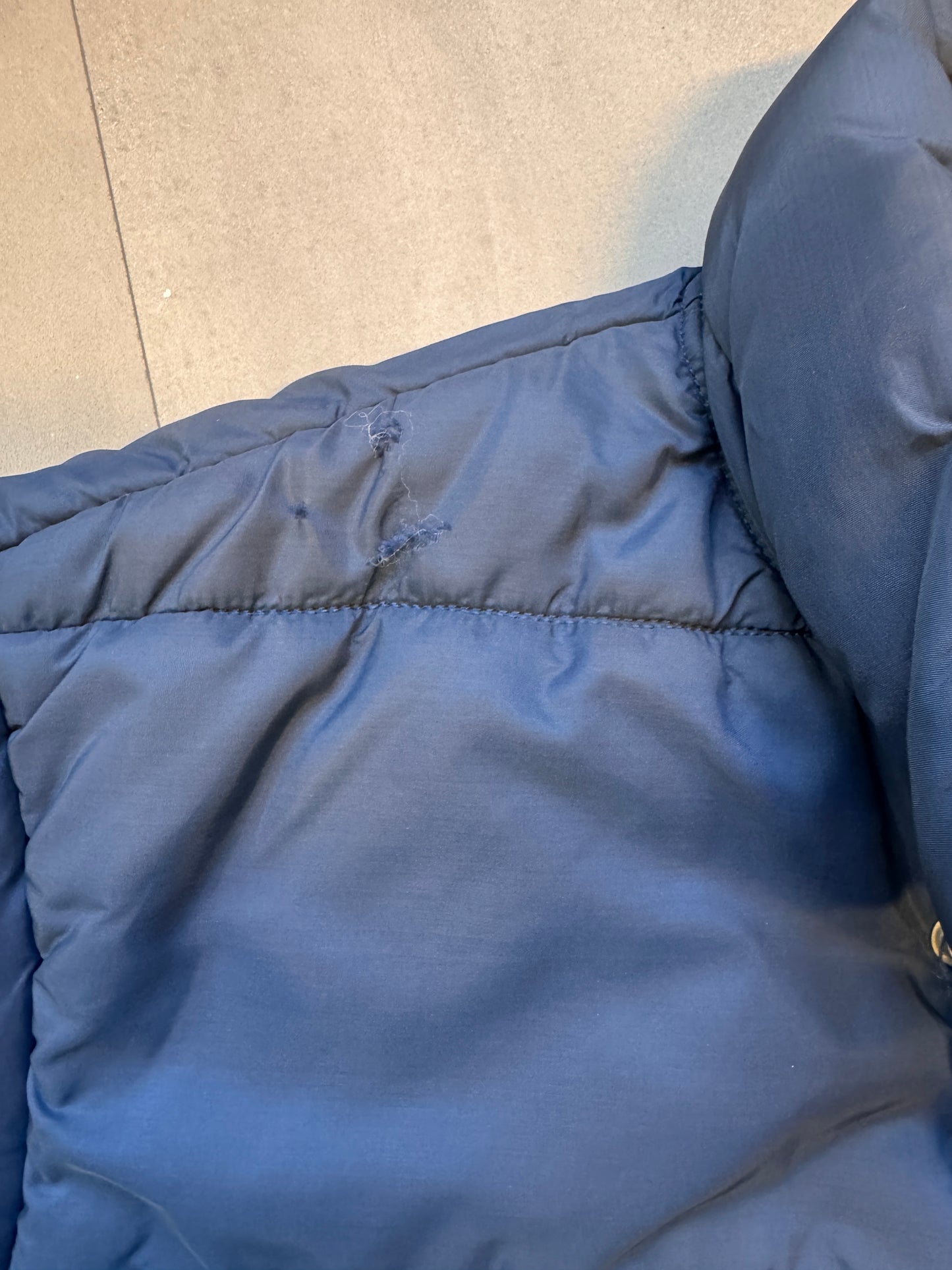 VINTAGE DICKIES NAVY PUFFER COAT - S