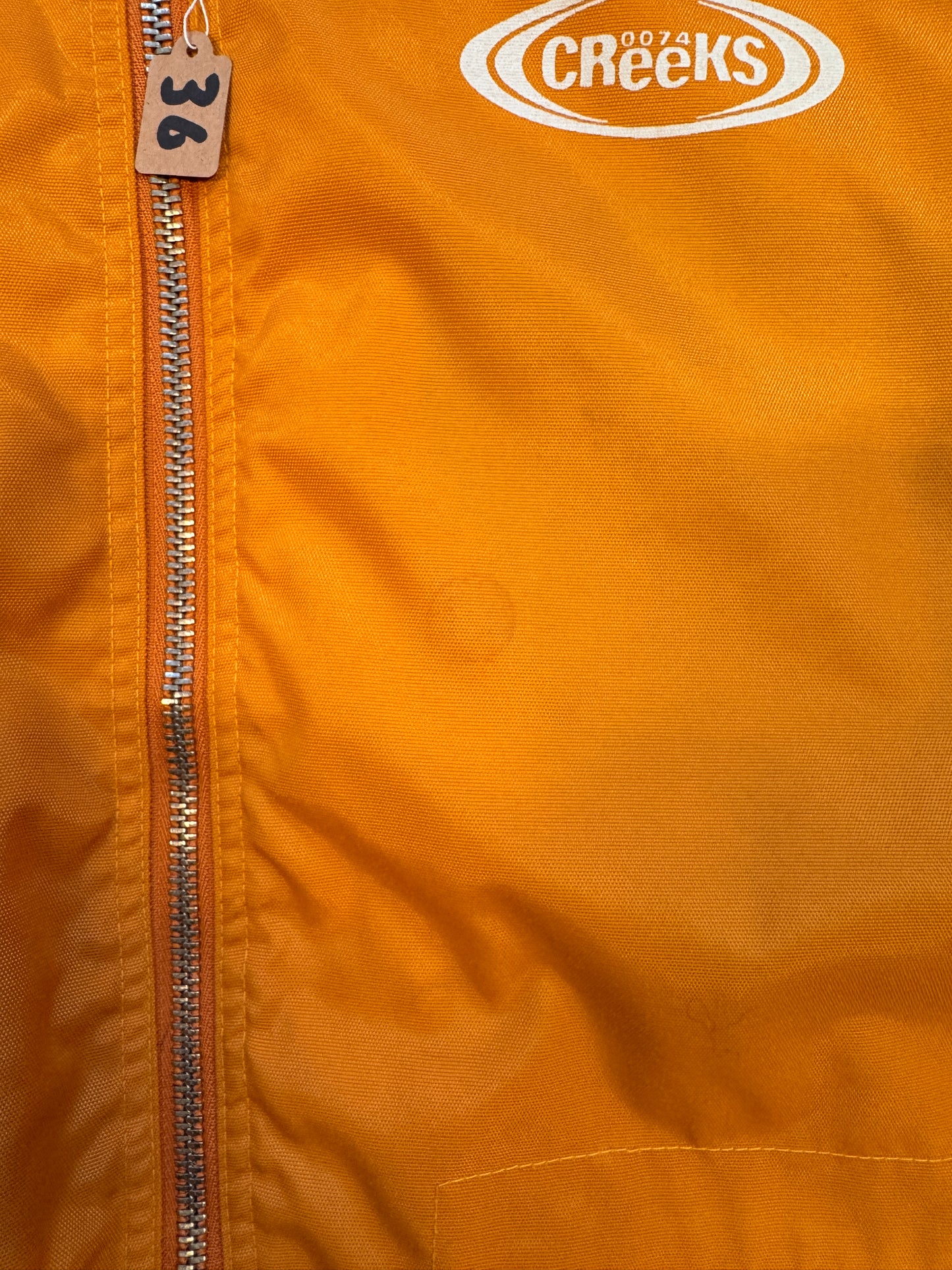 VINTAGE CREEKS ORANGE JACKET - L
