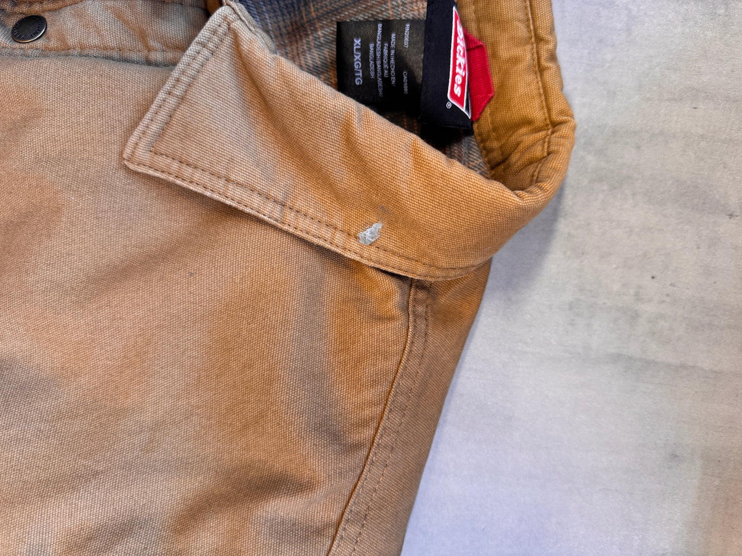 VINTAGE DICKIES TAN WORK JACKET - L