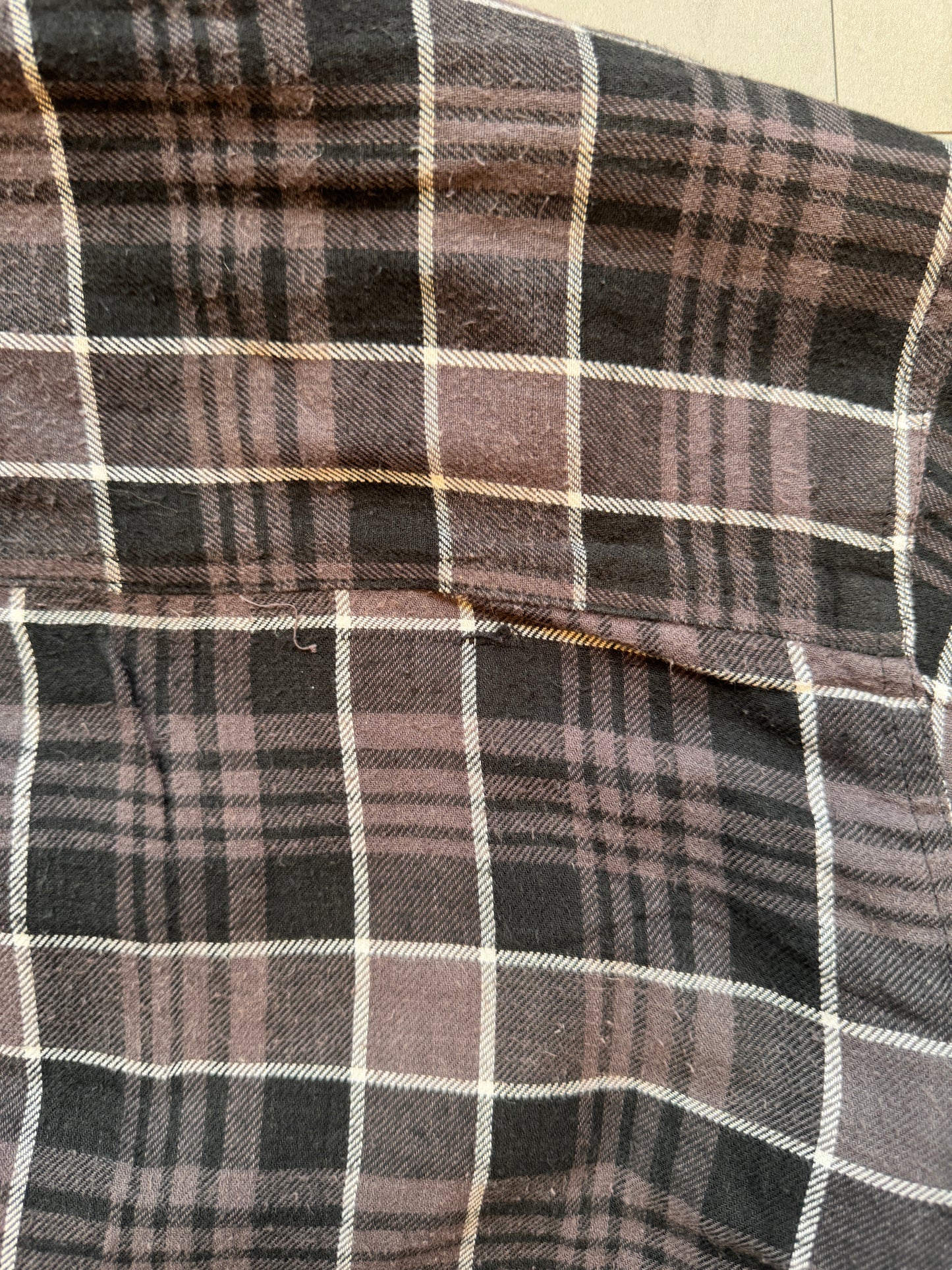 VINTAGE DICKIES BLACK FLANNEL JACKET - M