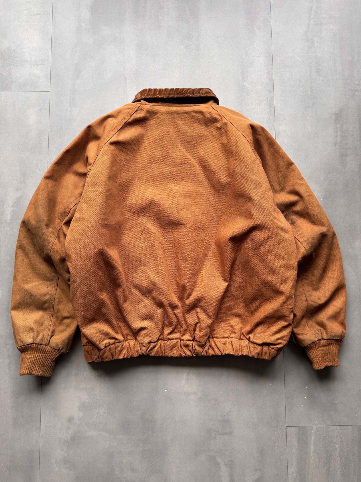VINTAGE WALLS TAN TRUCKER JACKET - L
