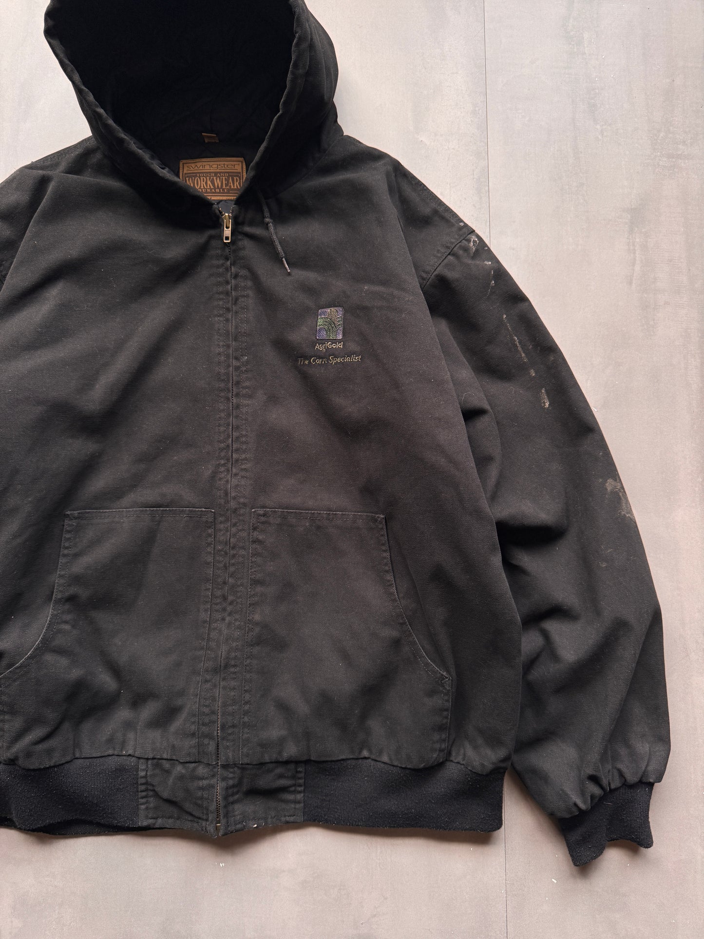 VINTAGE AGRIGOLD BLACK ACTIVE JACKET - XXL