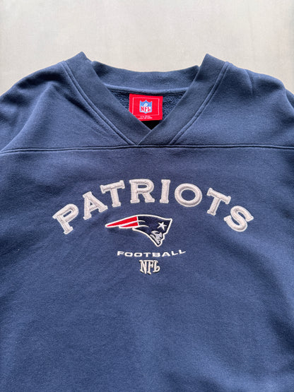 VINTAGE NFL NEW ENGLAND PATRIOTS NAVY SWEATER - XXL