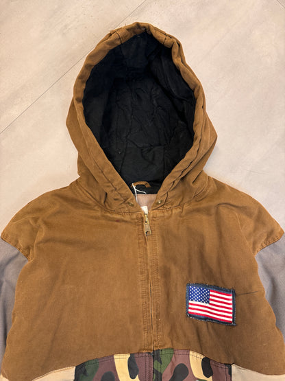 REWORKED CARHARTT MILITARY ACTIVE JACKET - MEDIUM