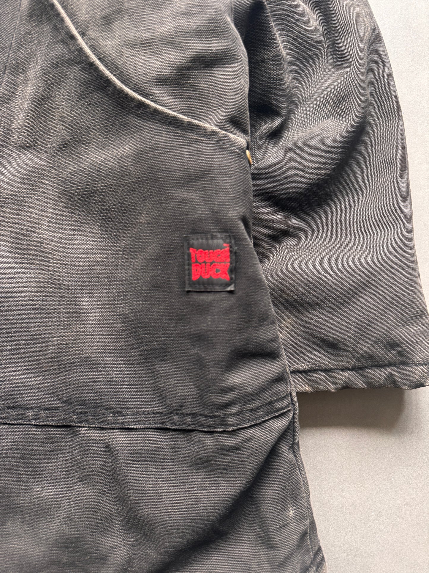 VINTAGE TOUGH DUCK BLACK WORKWEAR JACKET - XL