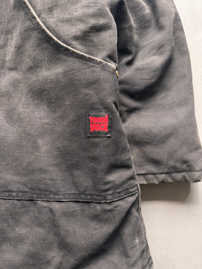 VINTAGE TOUGH DUCK BLACK WORKWEAR JACKET - XL