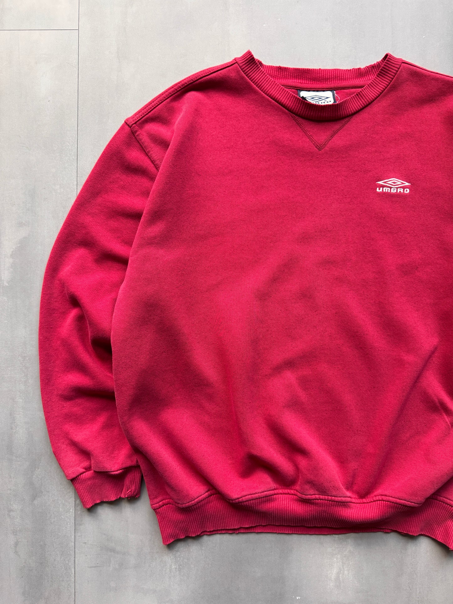 VINTAGE UMBRO MAROON SWEATER - M