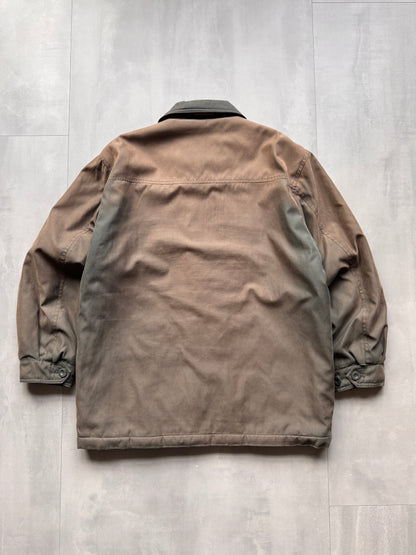 VINTAGE FADED BROWN/GREEN TRENCHCOAT - M