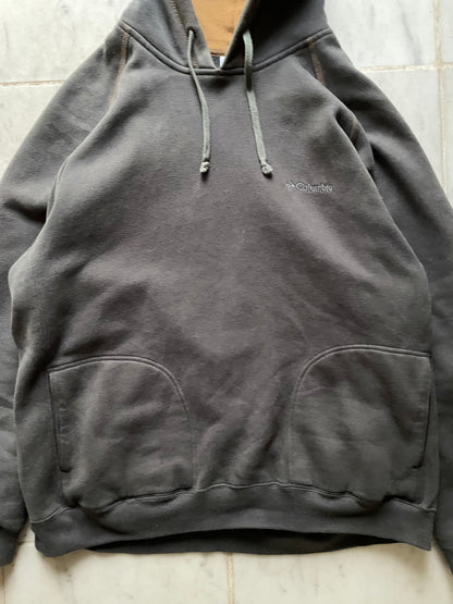 COLUMBIA SPORTSWEAR DARK GREY HOODIE - LARGE