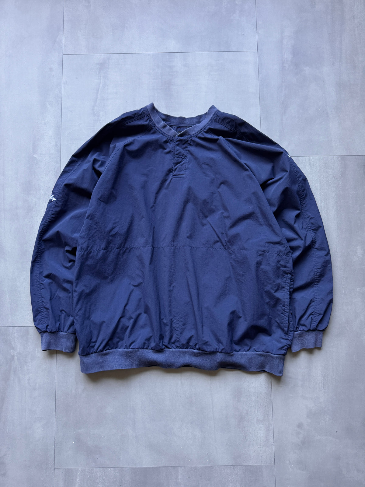 VINTAGE NIKE GOLF NAVY WINDBREAKER - XL