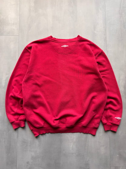 VINTAGE UMBRO MAROON SWEATER - M