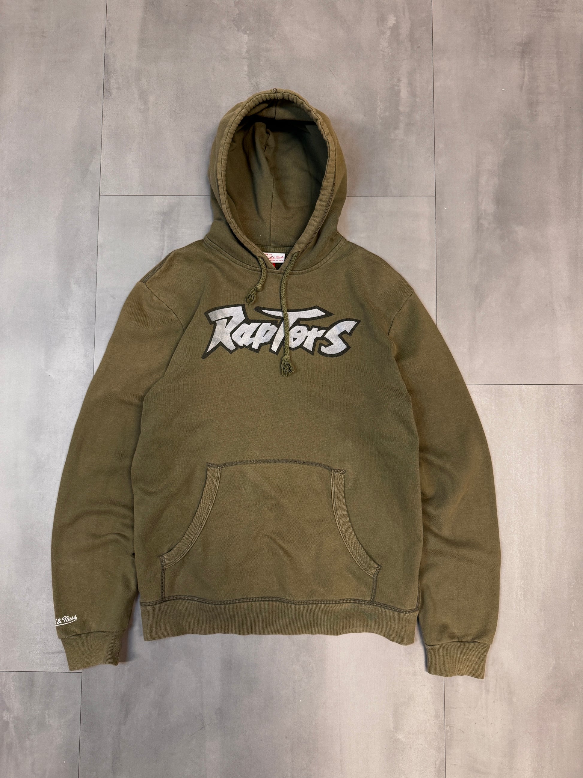 NBA/MITCHELL NESS TORONTO RAPTORS KHAKI HOODIE MEDIUM