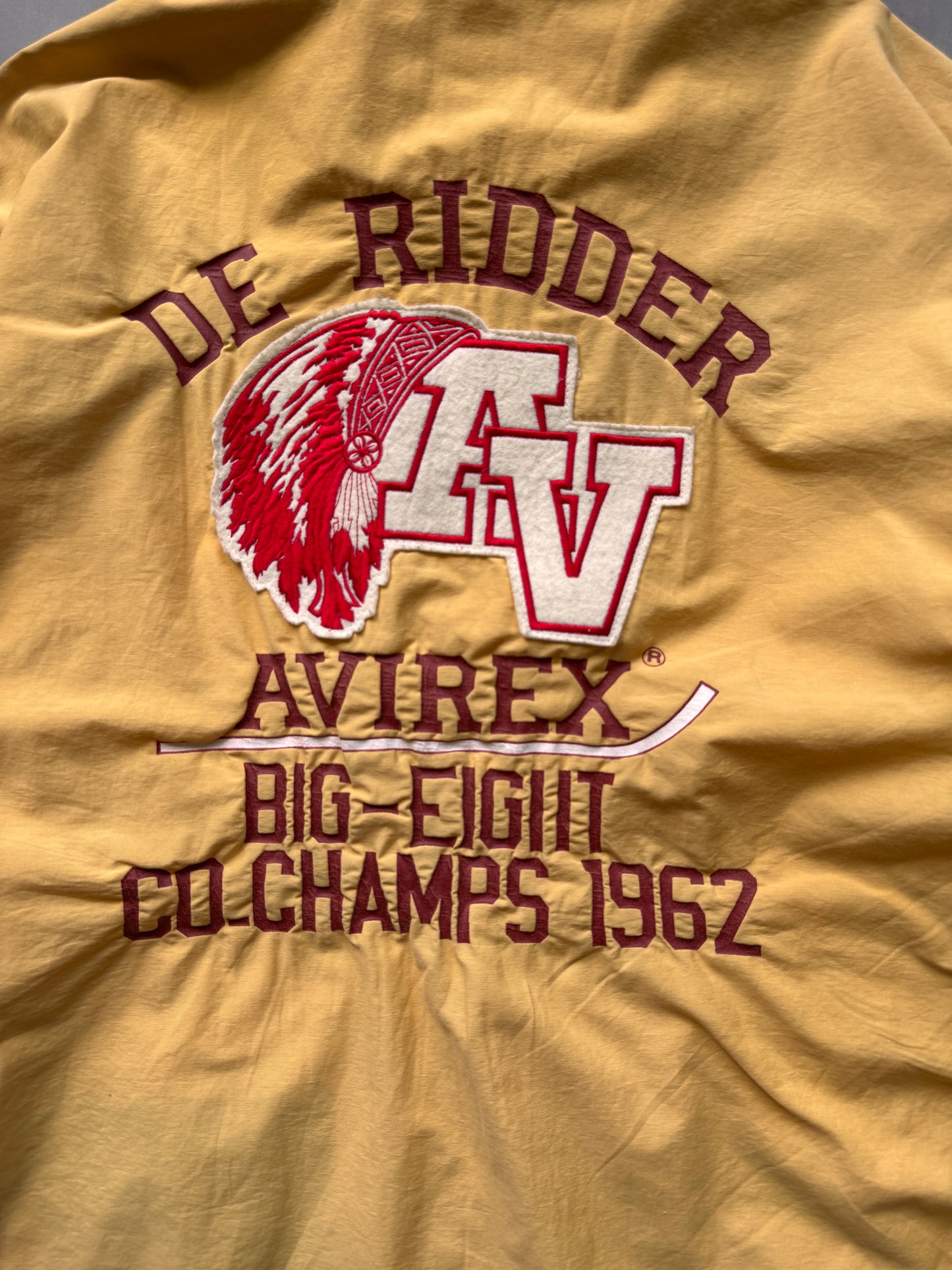 VINTAGE AVIREX DE RIDDER LIGHTWEIGHT TRACK JACKET - L