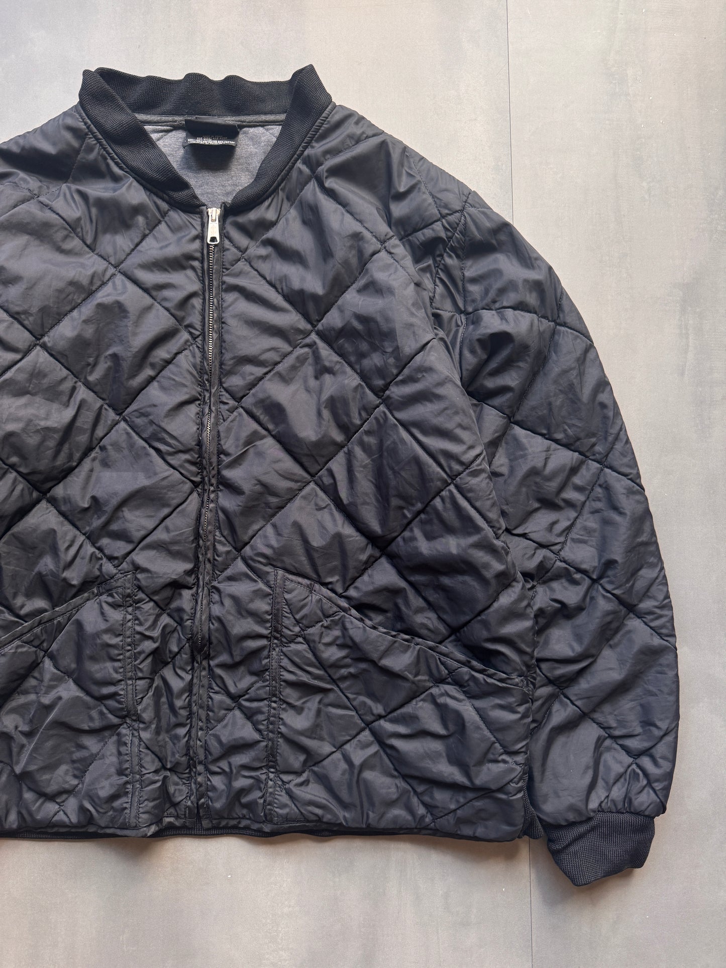 VINTAGE DICKIES BLACK DOWN JACKET - L