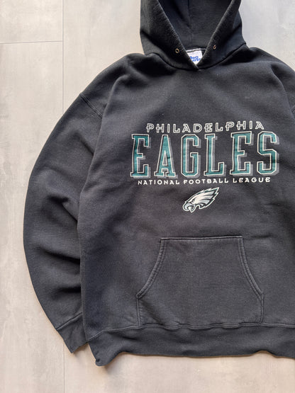 VINTAGE NFL PHILADELPHIA EAGLES BLACK SWEATER - L