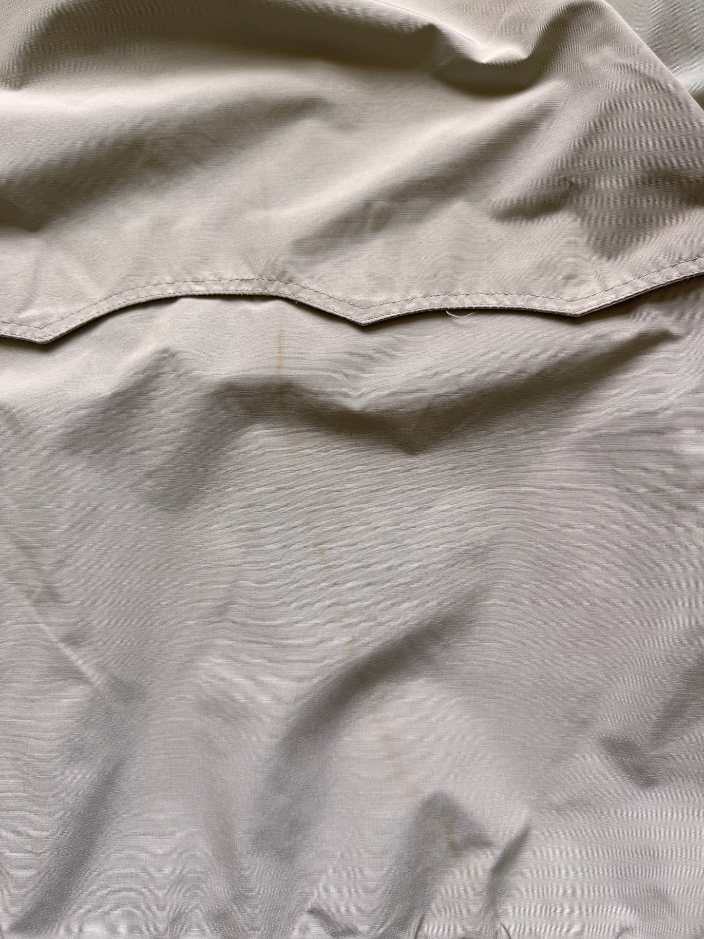 VINTAGE SCHOTT NYC BEIGE TRUCKER JACKET - L