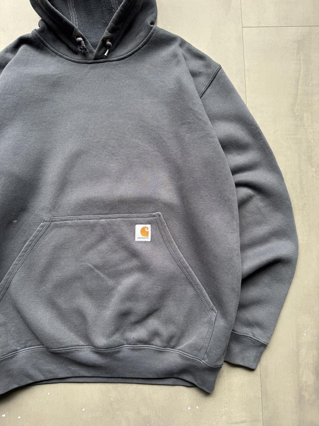 VINTAGE CARHARTT GREY HOODIE - L