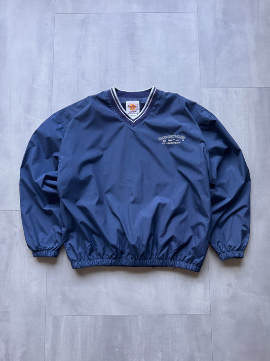 VINTAGE HARD ROCK CAFE FORT LAUDERDALE NAVY WINDBREAKER - XL