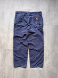 VINTAGE CARHARTT FADED NAVY PANTS - 34