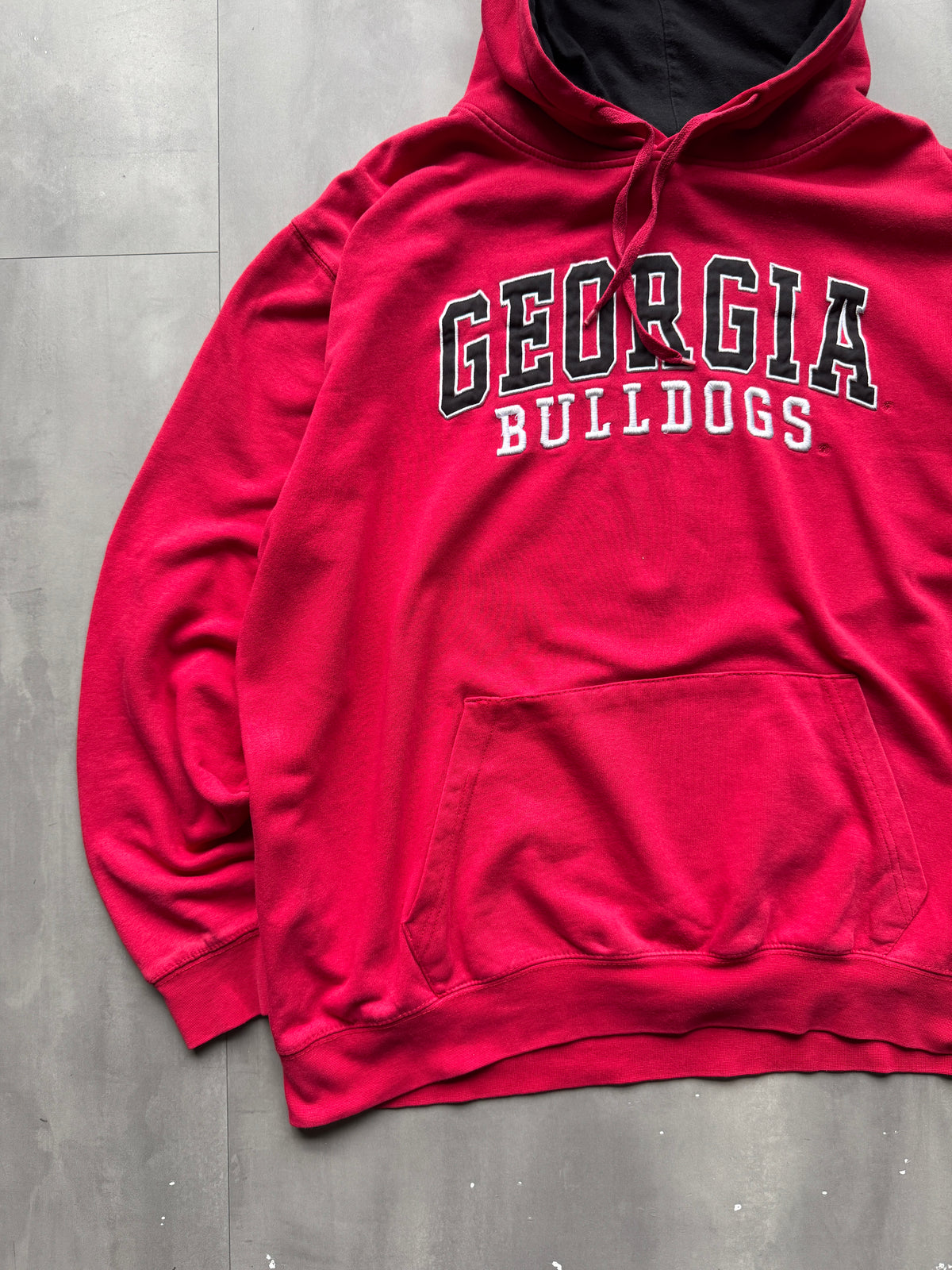 VINTAGE GEORGIA BULLDOGS RED HOODIE - XL