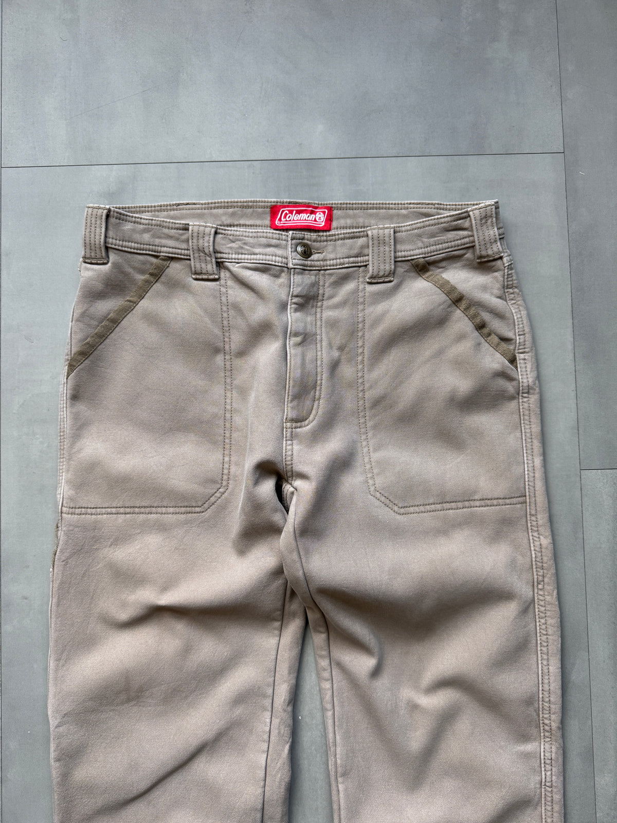 VINTAGE COLEMAN BROWN CARPENTER PANTS - 30