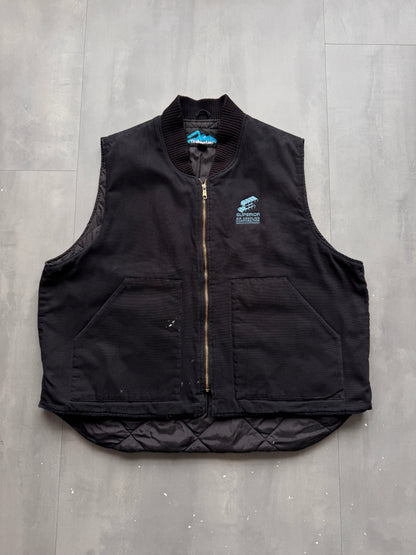 VINTAGE TRI-MOUNTAIN BLACK WORK GILET - XXL