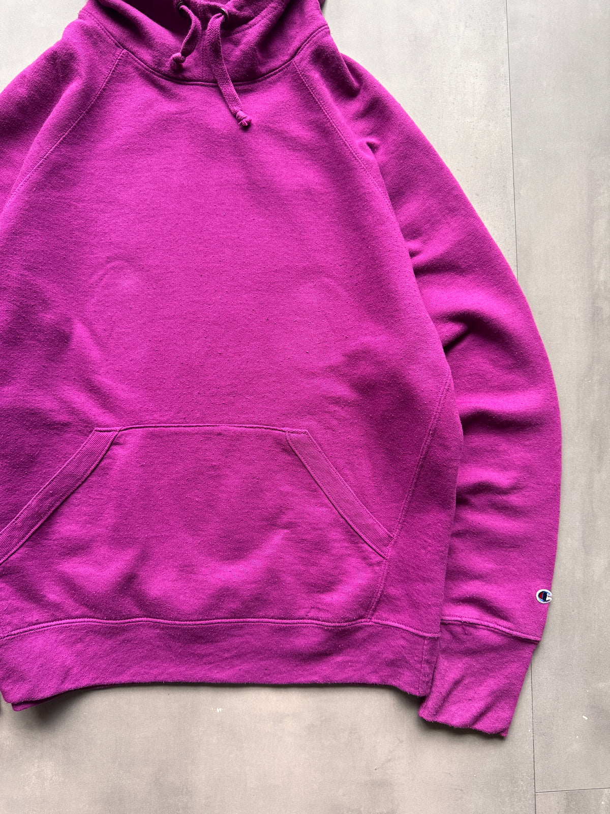 VINTAGE CHAMPION PURPLE HOODIE - S