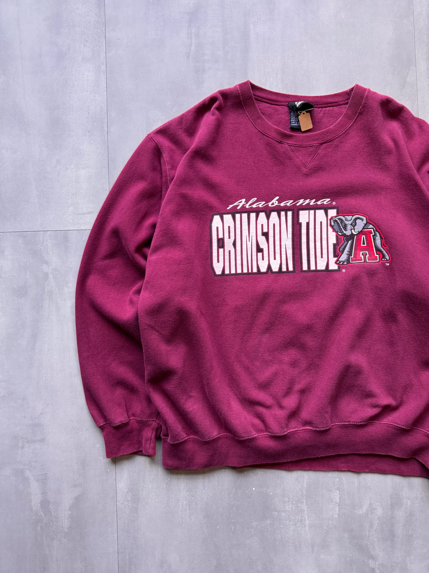 VINTAGE STARTER CRIMSON TIDE BURGUNDY SWEATER - XLARGE