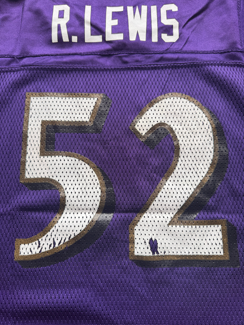VINTAGE REEBOK NFL BALTIMORE RAVENS 'RAY LEWIS' JERSEY - XS