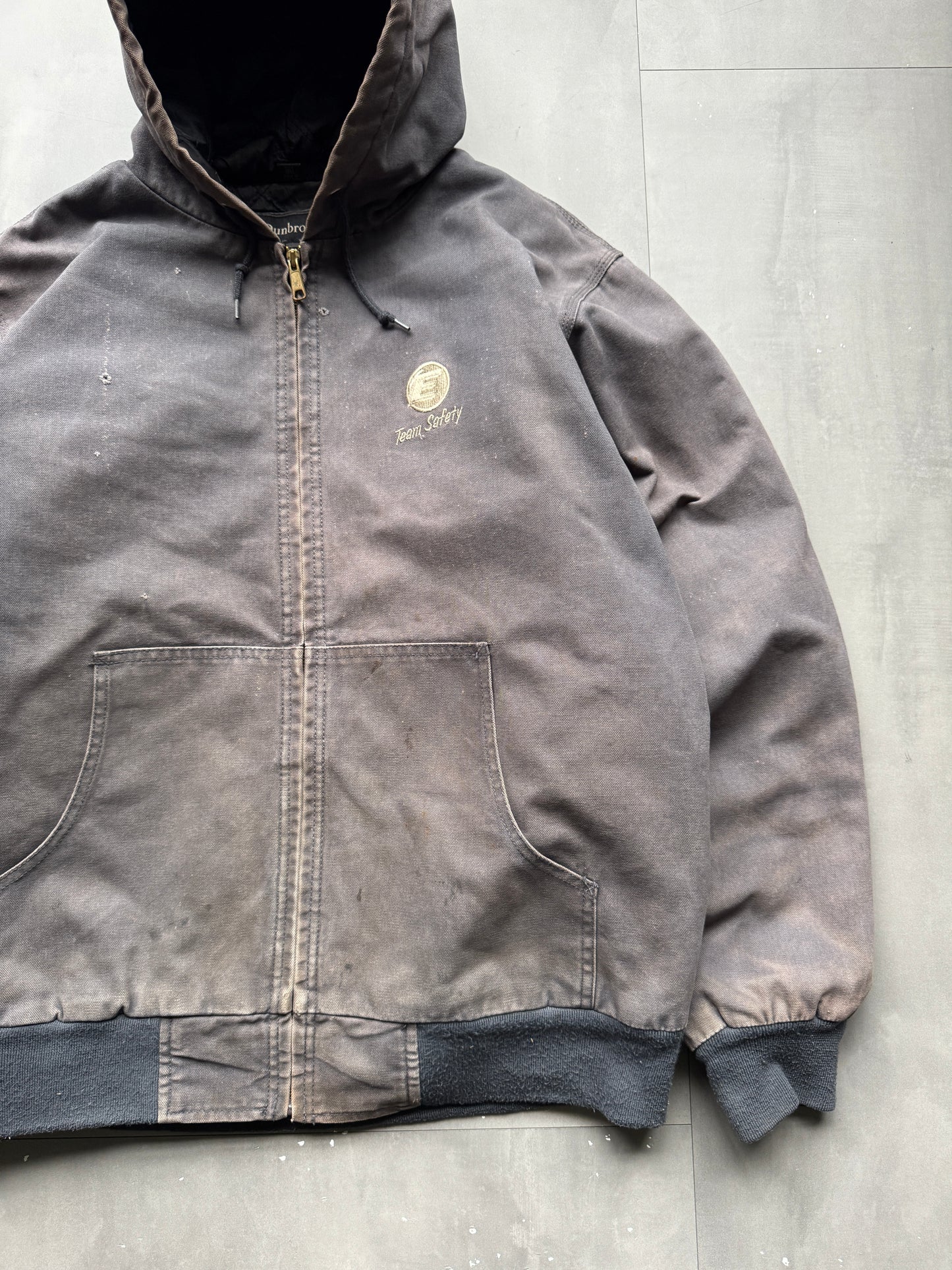 VINTAGE DUNBROOKE FADED GREY ACTIVE JACKET - XL