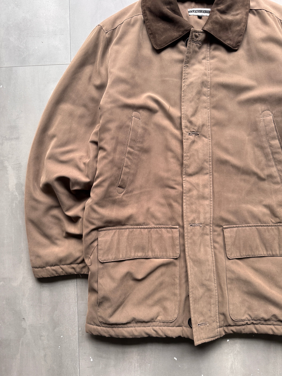 VINTAGE SUEDE BROWN TRENCHCOAT - XL
